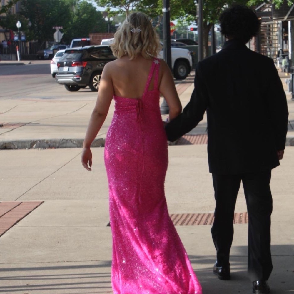 Hot Pink Prom dress